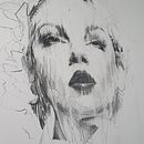 Tethered - a live painting made at the Affordable Art Fair 2022 in Battersea. Un proyecto de Bellas Artes de Carne Griffiths - 06.03.2022