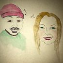 first try at sketching and watercolour  . Desen, Desen în creion, Pictură în acuarelă și Schițe de Iris Polkerman - 03.23.2022