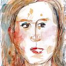 Self Portrait (Blind countouring) Felix Scheinberger's class. . Traditional illustration project by Patricia - 03.23.2022