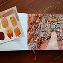 Cozy Bookstore Watercolor. Un proyecto de Pintura a la acuarela de Kirk - 03.03.2021