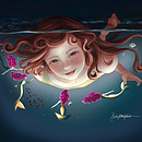 Meu projeto do curso: Iluminação e cor para retratos digitais no Photoshop. Un projet de Illustration traditionnelle, Illustration numérique , et Peinture numérique de Evelyn Galdino - 24.03.2022