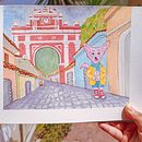 Mi Proyecto del curso: Mundos imaginarios ilustrados con tinta y acuarela . Ilustrație tradițională, Design de caractere, Desen, Pictură în acuarelă, Ilustrație cu cerneală și Manga de Claudia Reyna - 03.24.2022