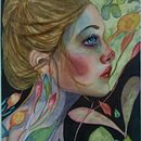 Mi Proyecto del curso: Ilustración artística con tinta china y acuarela. Traditional illustration, Drawing, Watercolor Painting & Ink Illustration project by Jethzabet Yañez - 03.25.2022