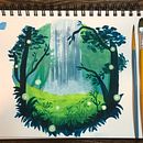 Mi Proyecto del curso: Pintura de paisajes atmosféricos con gouache Ein Projekt aus dem Bereich Traditionelle Illustration, Malerei und Gouachemalerei von Marya Zamora - 26.03.2022