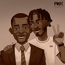 Feliz dia do Pai. Traditional illustration, and Painting project by Wilno Fakie - 03.19.2022