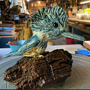 Kingfisher . Escultura projeto de Liz Fox - 26.03.2022
