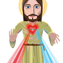 Mi dibujo de Jesús de la Misericordia <3. Traditional illustration project by Jorge Eduardo Sánchez Forero - 03.11.2022