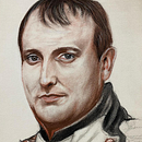 Retrato de Napoleon Bonaparte. Desenho de retrato, Desenho a lápis, e Desenho anatômico projeto de Cássio Bergamasco - 27.03.2022