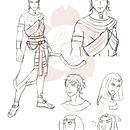 Mi Proyecto del curso: El arte del manga: dibuja personajes únicos Ein Projekt aus dem Bereich Design von Figuren, Bleistiftzeichnung, Zeichnung, Illustration mit Tinte und Manga von Tetsuya c - 28.03.2022