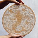 Lastre per tavolo a mosaico, legate al mondo sottomarino. Un proyecto de Cerámica e Ilustración tradicional de Clara Holt - 29.03.2022