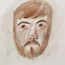 Ritratto del prof. Vorrei avere le correzioni grazie. Un proyecto de Bellas Artes, Pintura, Pintura a la acuarela y Dibujo de Retrato de Susanna Pasqualetti - 02.04.2022