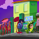 Oswaldo, o menino jacaré. Un projet de Illustration numérique, Art conceptuel, Peinture numérique , et Théorie des couleurs de maick Pinheiro - 26.03.2022