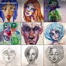 My project for course: Illustrated Portrait in Watercolor. Un projet de Illustration traditionnelle, Beaux Arts, Peinture, Dessin, Aquarelle, Dessin de portrait , et Dessin artistique de Camille Ducret - 30.03.2022