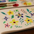 My project for course: Vibrant Floral Patterns with Watercolors. Un progetto di Illustrazione tradizionale, Pattern design, Pittura ad acquerello e Illustrazione botanica di Eri Suzuki - 31.03.2022