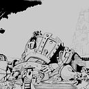Mi Proyecto del curso: Creación y pintura de escenarios fantásticos en Photoshop . Projekt z dziedziny Trad, c, jna ilustracja,  R, sunek, Ilustracja c, frowa, Concept art, Malarstwo c i frowe użytkownika Davix Decon - 31.03.2022