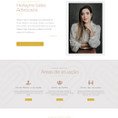 Website Hellayne Sales Advocacia . Een project van Webdesign,  Ontwerp y UX / UI van Eduardo Lima - 07.03.2022