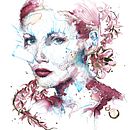 Mi Proyecto del curso: Retrato experimental con tinta, alcohol y té. Un proyecto de Bellas Artes, Pintura, Dibujo e Ilustración con tinta de Carmen Rey - 01.04.2022
