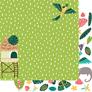 Rainforest retreat. Scrapbooking paper collection.. Design, Ilustração tradicional, Desenho digital, e Desenho projeto de Tanya Kuzmina - 23.08.2021