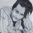Mon projet du cours : Portrait expérimental à l'encre, à l'alcool et au thé. Een project van  Beeldende kunst, Schilderij,  Tekening y  Illustratie met inkt van Marie-Christine TEXIER - 02.04.2022