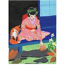 Meu projeto do curso: Introdução à tinta guache: viagem cromática ao Japão. Een project van Traditionele illustratie,  Beeldende kunst, Schilderij y Schilderen met gouache van tatiane_kunamitsu - 31.03.2022
