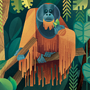 Meu projeto do curso: Ilustração da vida selvagem para livros infantis. Een project van Vectorillustratie, Digitale illustratie y Kinderillustratie van Ana Kozuki - 04.04.2022