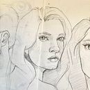 Carmen's Doodle Traffic Style Portraits. Sketching, Drawing, Portrait Drawing, Artistic Drawing, and Sketchbook project by Carmen Cumming - 03.30.2022