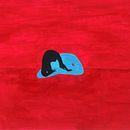 En rojo y azul. Fine Arts, and Traditional illustration project by Paula Corina Moscuzza - 04.06.2022