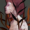 Digital portrait. Desenho digital, Pintura digital e Ilustração digital projeto de narkutee - 06.04.2022