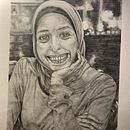Portrait of my eldest daughter. Arts, and Crafts project by Enăs Såfty - 03.10.2022