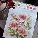 My project for course: Artistic Floral Watercolor: Connect with Nature. Een project van Traditionele illustratie, Schilderij, Aquarelschilderen y  Botanische illustratie van BENNI ASMA - 08.04.2022