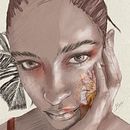 Mon projet du cours : Portrait illustré avec Procreate. Traditional illustration, Vector Illustration, Digital Illustration, and Portrait Drawing project by Bérangère Gorret - 04.08.2022