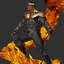 Phantera negra fuerza fenix para Frameworks estudios . Un proyecto de Diseño, Modelado 3D y Diseño de personajes de Gabriel Risco Yañez - 08.04.2022