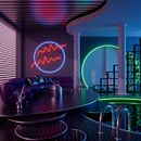 My project for course: 3D Interior Visualizations: Design Retro Spaces in Cinema 4D. Un proyecto de 3D, Modelado 3D y Arquitectura digital de Emre Kaan Bahçeci - 07.04.2022