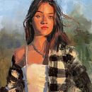 My project for course: Digital Portraits with a Traditional Style in Photoshop. Traditional illustration, Digital Illustration, and Digital Painting project by Cas Bakker - 04.11.2022