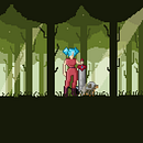 Meu projeto do curso: Introdução ao desenho de personagens em pixel art. Un projet de Conception de personnages, Jeux vidéo, Pixel art , et Conception de jeux vidéo de tokensforaliens - 13.04.2022