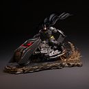 Batman motorcycle 1/4 para Omega estudios. Un proyecto de Diseño, Modelado 3D y Diseño de personajes de Gabriel Risco Yañez - 13.04.2022