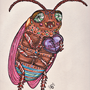 Candyroach. Traditional illustration, Character Design, and Drawing project by A.L. Solares - 10.06.2021