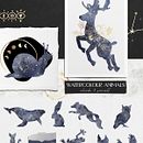 DEEP BLUE MAGIC digital watercolour collection. Un proyecto de Ilustración tradicional de Ekaterina Borovskikh - 07.02.2021