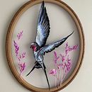 Tulle embroidery with threads, natural flowers and plants. Een project van Craft,  Creativiteit y Borduurwerk van Lola BR - 18.04.2022