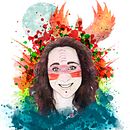 Mi Proyecto del curso: Retrato ilustrado con Photoshop. Projekt z dziedziny  R, sunek, Ilustracja c, frowa, Portret, R, sunek c i frow użytkownika Loan Poulet Fernández - 18.04.2022