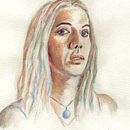 Mi Proyecto del curso: Retrato artístico en acuarela. Un projet de Beaux Arts, Peinture, Aquarelle , et Dessin de portrait de Angel - 18.04.2022