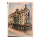 Mein Kursprojekt: Architektonische Zeichnung mit Aquarell und Tinte . Schițe, Desen, Pictură în acuarelă, Ilustrație arhitecturală, Caiet de schițe & Ilustrație cu cerneală de Sandra - 04.18.2022