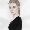 Mi Proyecto del curso: Retrato en acuarela a partir de una fotografía. Un projet de Illustration traditionnelle, Aquarelle , et Dessin de portrait de Angel - 18.04.2022