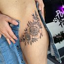 Mi Proyecto del curso: Tatuaje botánico con puntillismo. Een project van Traditionele illustratie,  Tatoeageontwerp y  Botanische illustratie van Giovanni Pérez Hernández - 17.04.2022