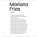 Portafolio. Un progetto di Marketing, Br, ing, Br e identit di Mariana Frías - 19.04.2022