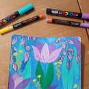 My project for course: Botanical Patterns in a Sketchbook: Conquer the Blank Page. Een project van Traditionele illustratie, Patroonontwerp,  Botanische illustratie y Sketchbook van Darlene - 13.04.2022