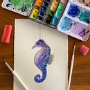 Mi Proyecto del curso: Ilustración de universos marinos en acuarela. Un proyecto de Ilustración tradicional, Pintura, Pintura a la acuarela e Ilustración naturalista				 de Carmen Cancun - 19.04.2022