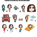 Mi Proyecto del curso: Ilustración kawaii: crea personajes encantadores. Een project van Traditionele illustratie, Ontwerp van personages y Manga van Cris Casals - 19.04.2022