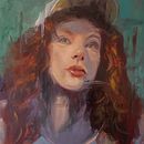 My project for course: Contemporary Oil Portraiture. Projekt z dziedziny Trad, c, jna ilustracja,  Sztuki piękne,  Malarstwo i Malarstwo olejowe użytkownika Richter Jutta - 20.04.2022