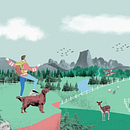 MORE TRAINS, LESS PLANES . Animation, Traditional illustration, Advertising, Character Design, and Collage project by Suricata Lab - 04.22.2022